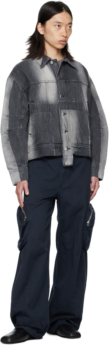Jakke Eckhaus Latta Eckhaus Latta 'El Jacket Redux' Denim Jacket Grå | 1224-EL-PF25-SF, 3