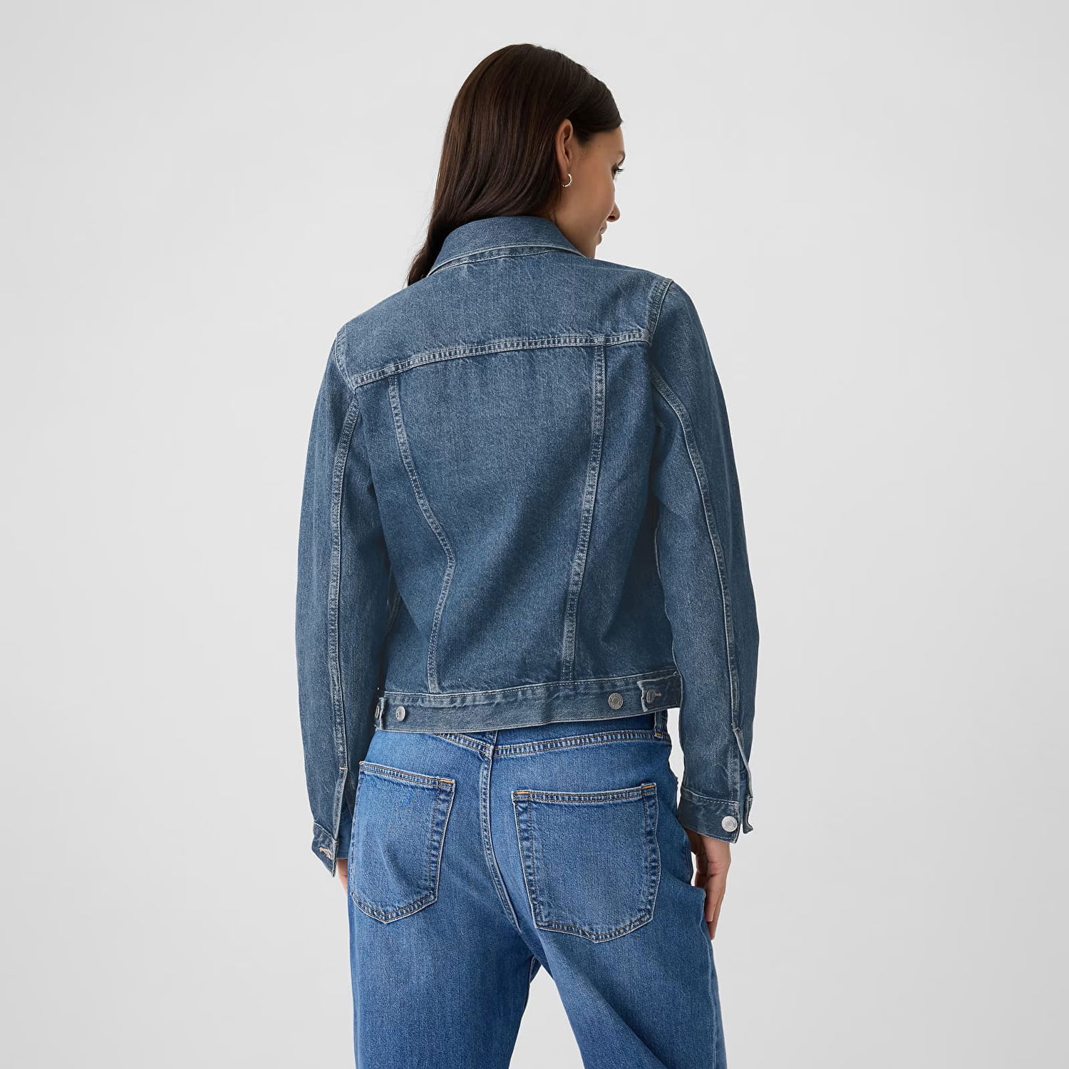 Jakke GAP Denim Jacket Medium Wash Blå | 753588-00, 1