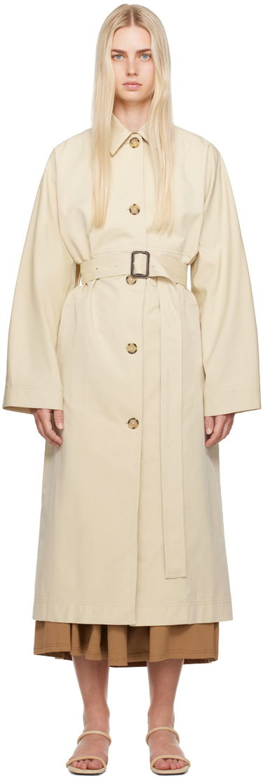 Trenchcoat TOTEME Tumbled Trench Coat Beige | 243-WRO0127-FB0197, 0
