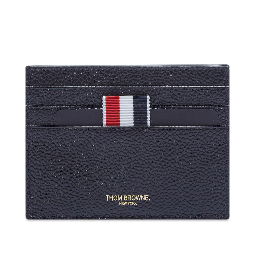 Tegnebog Thom Browne Double Grosgrain Card Holder Sort | MAW165B-05581-001