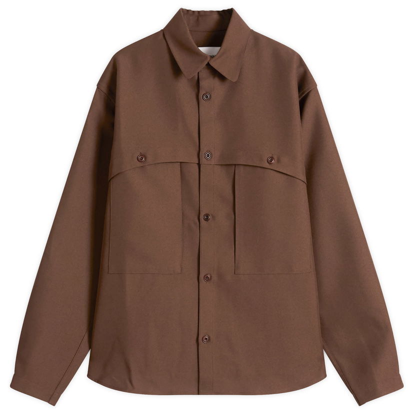 Skjorte sage NATION Martial Shirt Brun | S095-TBC