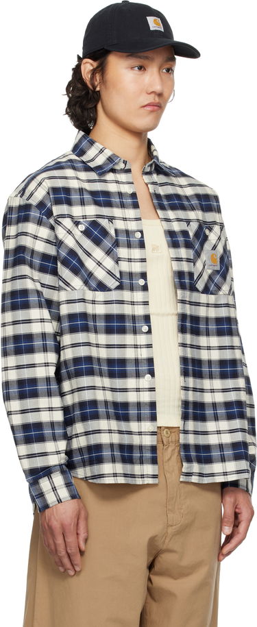 Skjorte Carhartt WIP Carhartt WIP Tarbell Check Button-Down Shirt Blå | I034545, 1