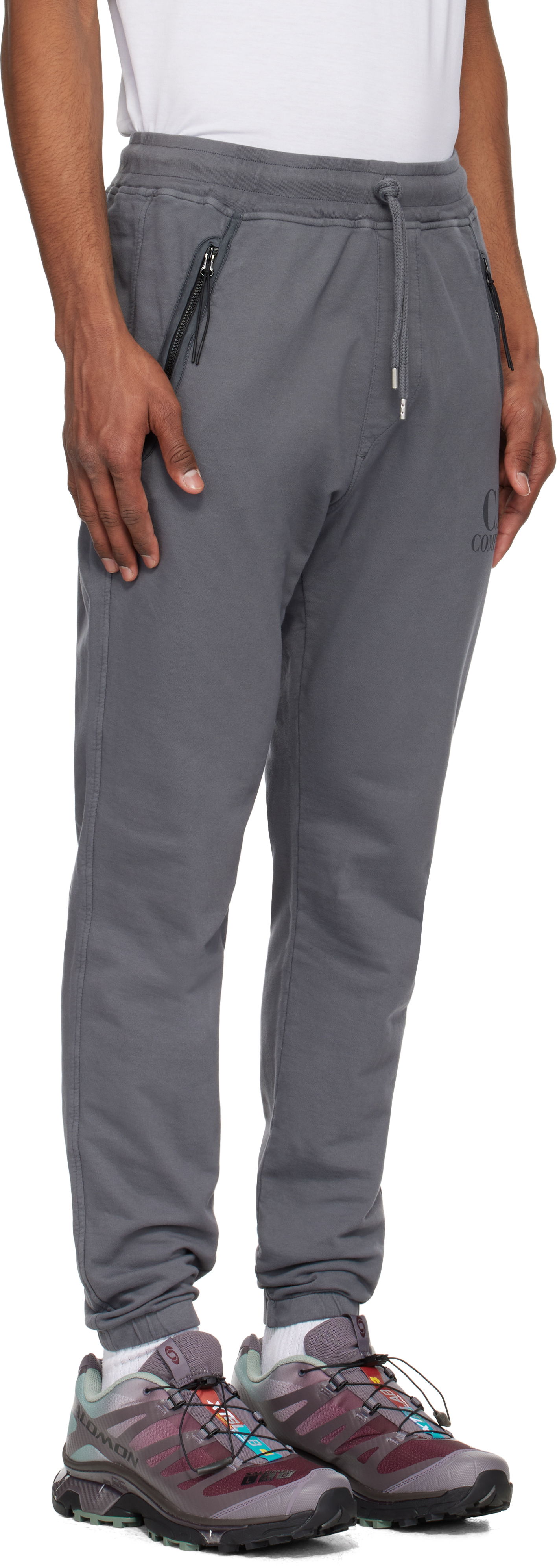 Joggingbukser C.P. Company C.P. Company Light Fleece Logo Sweatpants Grå | 18CMSP134A-002246G, 1