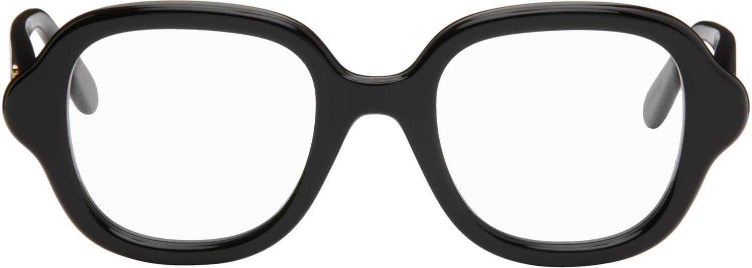 Solbriller Loewe Oversized Rounded Frame Glasses Sort | LW50075I50001 192337164804, 0
