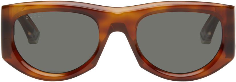 Solbriller Gucci Gucci Rectangular-Frame Sunglasses Brun | GG1917S-006