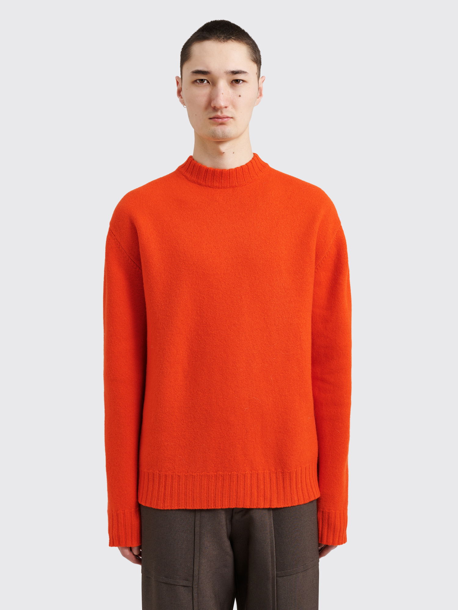 Sweater Jil Sander Boiled Fine Merino Wool Sweater Rød | J21GP0002 J14506 626, 0