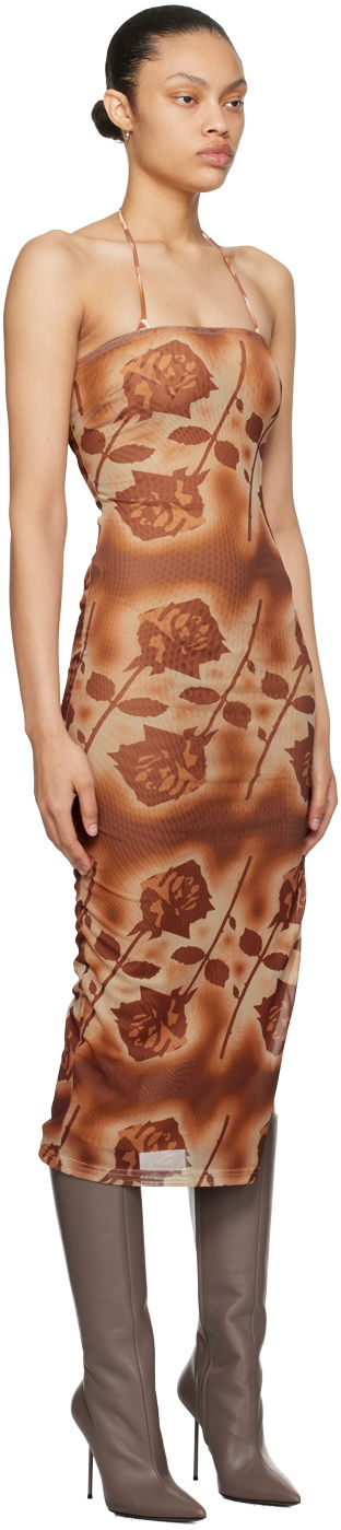 Kjole Miaou Miaou Lila Halter Midi Dress Brun | 5025PM1SRO, 1