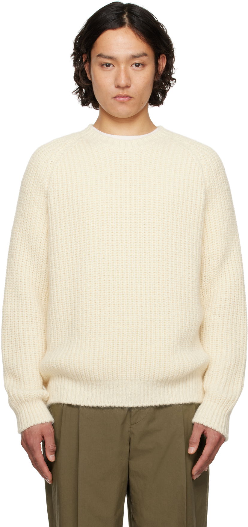 Sweater The Row The Row Adonis Knit Sweater Hvid | 845-Y900