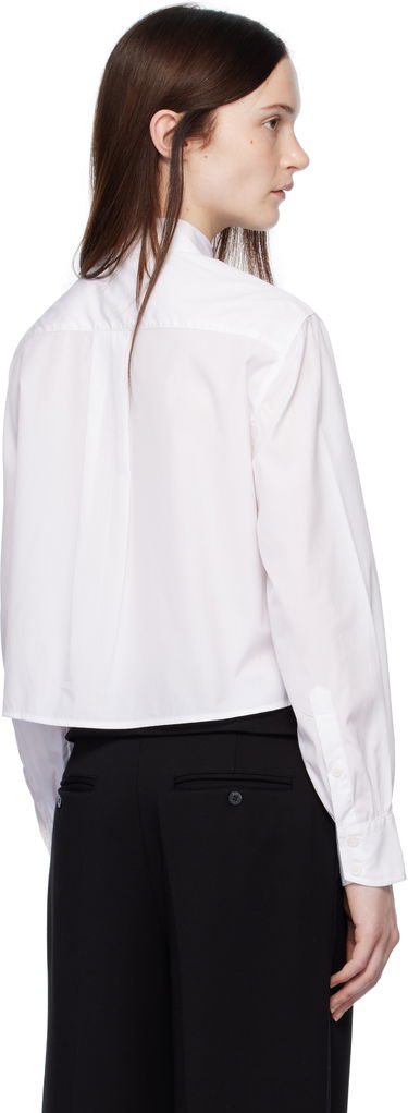 Skjorte rag & bone Rag & Bone Maxine Jewel Cropped Shirt Hvid | WAW24HA031CU31, 2