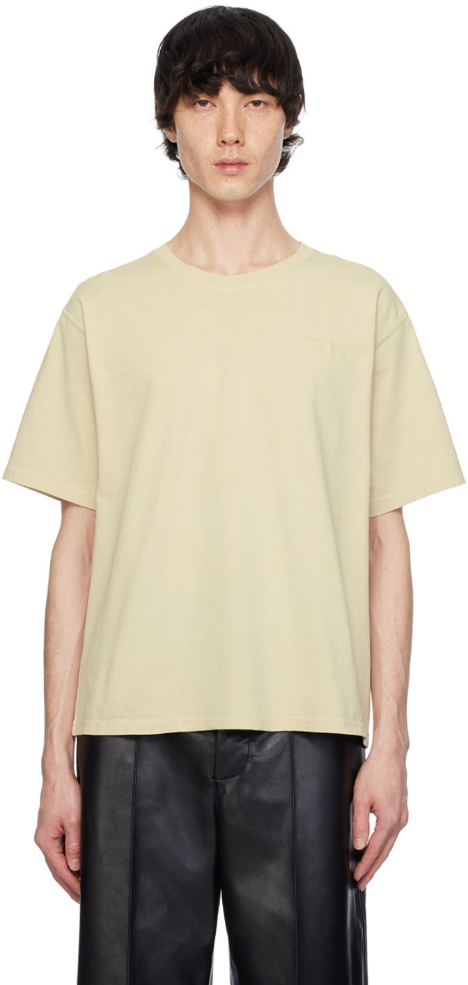 T-shirt Nanushka Reece T-Shirt Beige | NU23PFTP02273