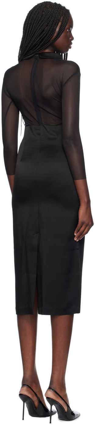 Kjole Blumarine Heart Detail Midi Dress Sort | A444A212A, 2