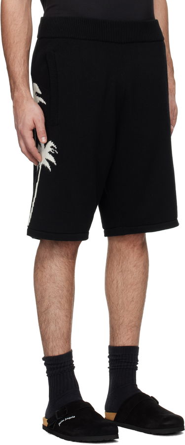 Shorts Palm Angels Knitted Palms Shorts Sort | PMHM012S25KNI0021003, 1