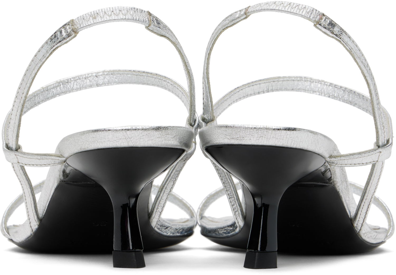 Skopleje Anine Bing ANINE BING Hilda Heeled Sandals Metalisk | A-14-10684-SLV1, 1