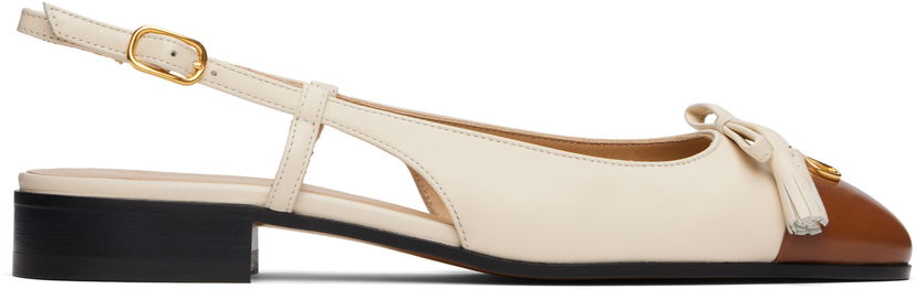 Sneakers og sko Valentino Valet Du Roi Slingback Ballerina Flats Flerfarvet | 6W0S0MH0DDT