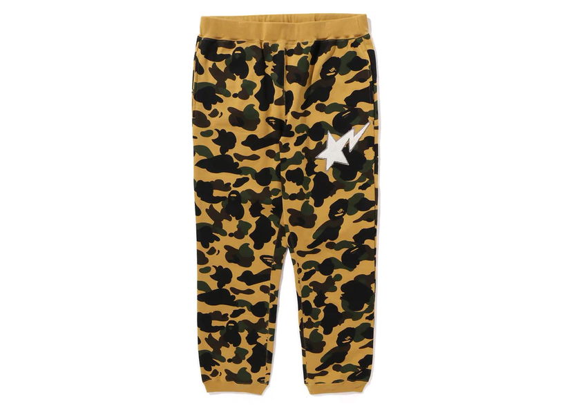 Joggingbukser BAPE BAPE 1st Camo Sweat Pants Yellow Brun | 1J80-152-002