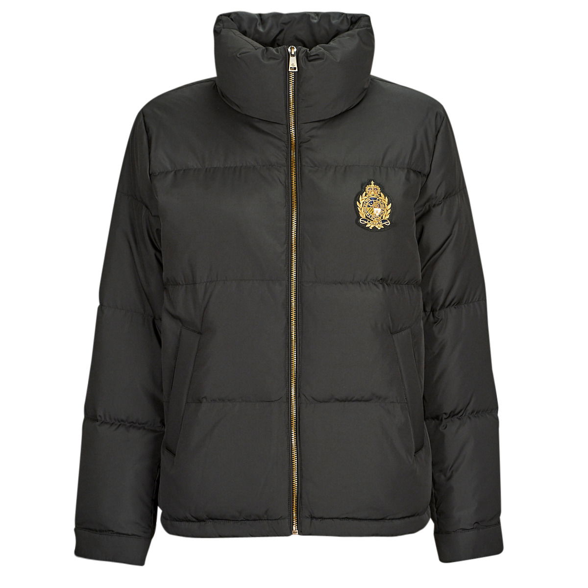 Puffer jakke Polo by Ralph Lauren Logo-Patch Insulated Puffer Jacket Sort | 297928078001, 0