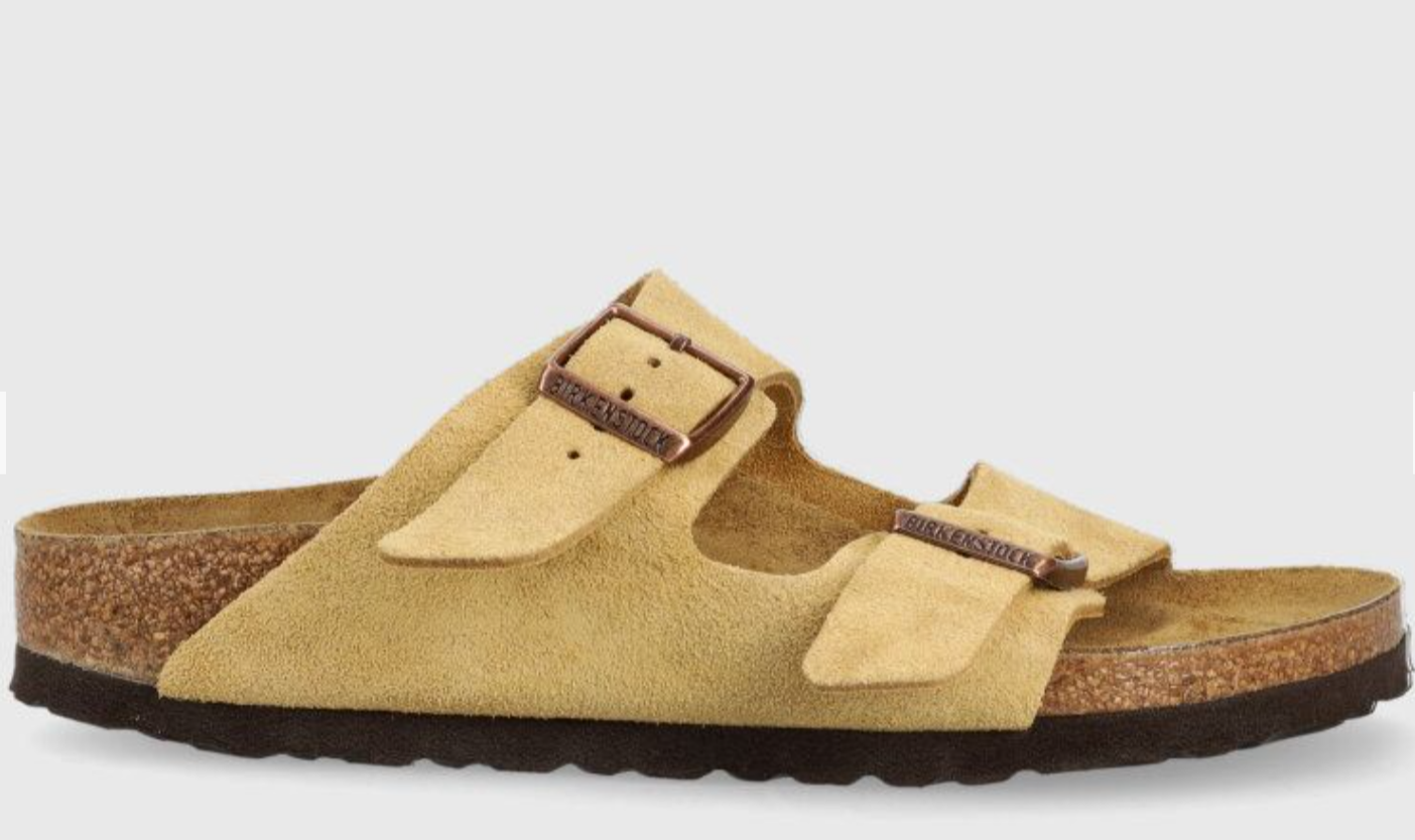 Sneakers og sko Birkenstock Arizona Suede Leather "Latte Cream Narrow Fit" Beige | 1026174, 0