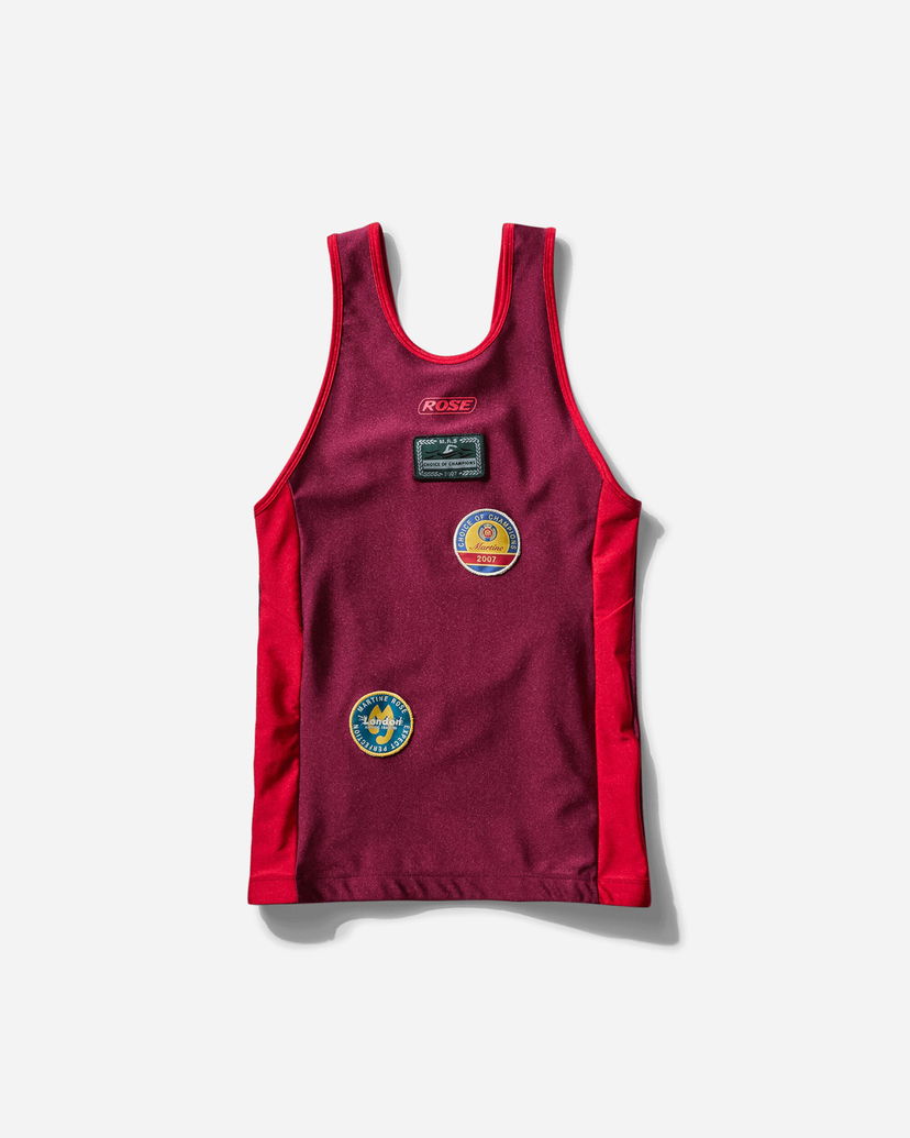 Tanktop Martine Rose Swim Vest Bourgogne | 661JT06102