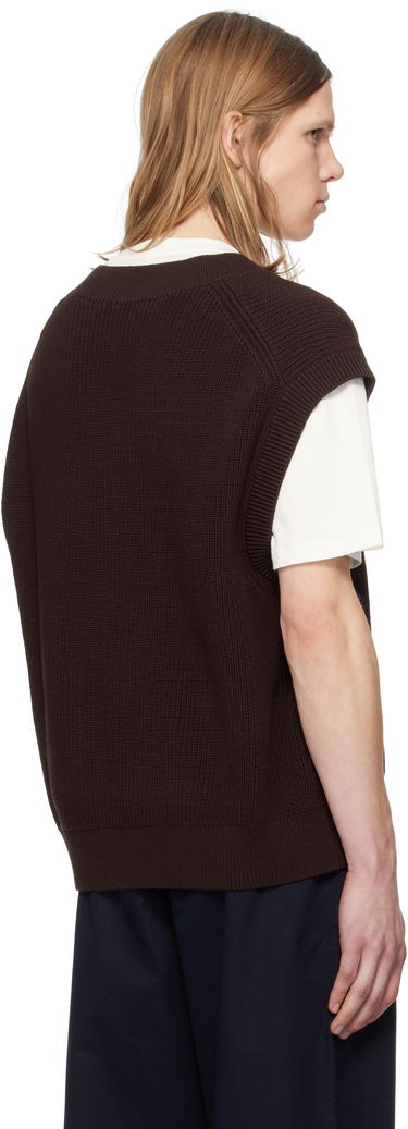 Sweater Studio Nicholson Studio Nicholson 5GG Knit Vest Brun | CULKIN SNM - 1305, 2