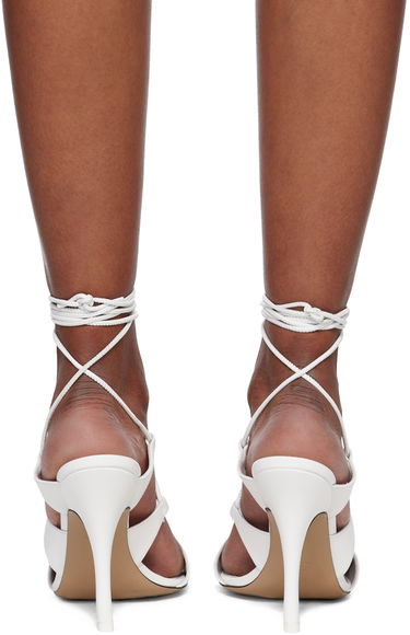 Skopleje The Attico Attico Renèe Lace-Up Heeled Sandals Hvid | 231WS625 L001, 1