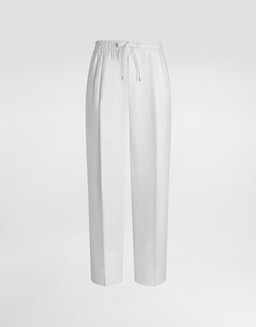Bukser Dolce & Gabbana Dolce & Gabbana Linen Jogging Trousers 44 Hvid | GP12RZFU4JBW0111, 0