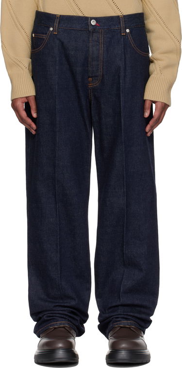 Jeans FERRAGAMO Ferragamo Straight-Leg Jeans Blå | 780559, 0