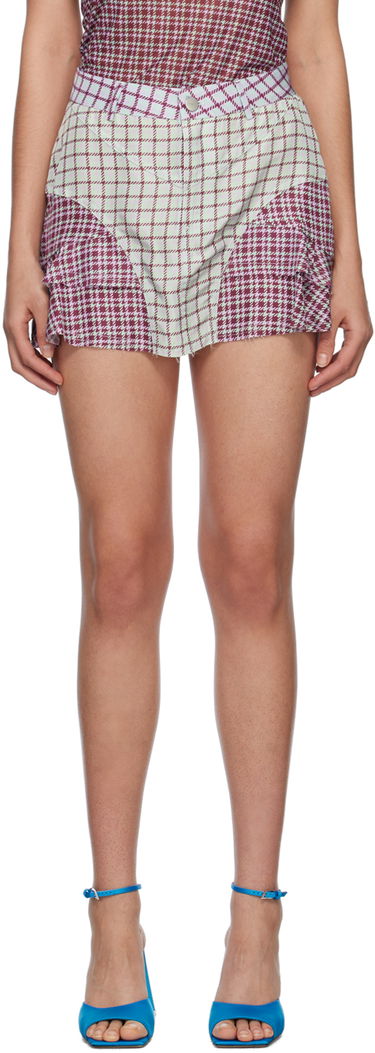 Nederdel Miaou Miaou Houndstooth Miniskirt Flerfarvet | 4030TAFBRS, 0