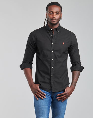Skjorte Polo by Ralph Lauren Long Sleeve Shirt Sort | 710772288001-NOS, 1