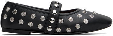 Sneakers og sko Stella McCartney Stella McCartney Ryder Popper-Studded Ballerina Flats Sort | 810473W1IL0, 0