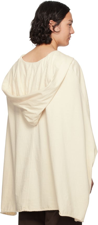 Sweater Rick Owens Rick Owens Hollywood Hooded Kaftan Beige | RR01E5505 RIGN, 2