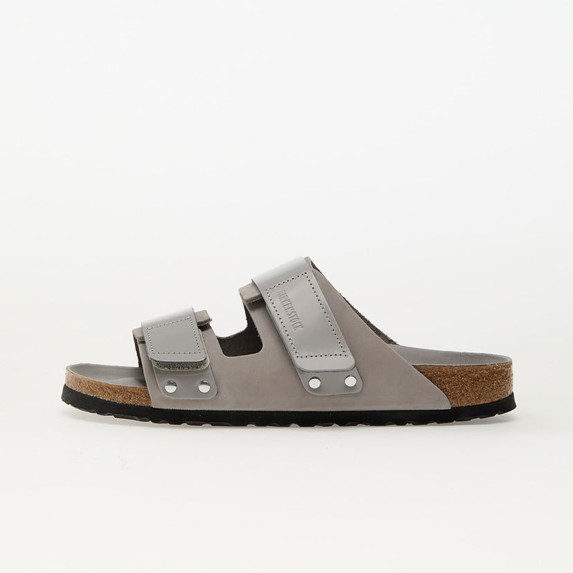 Sneakers og sko Birkenstock Birkenstock Uji Nubuk Leather Sandals Grå | 1029302