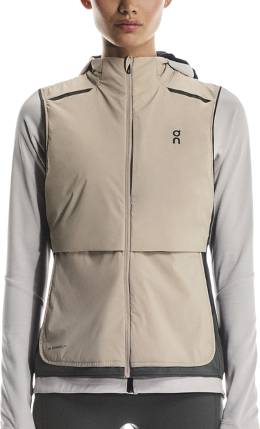 Vest On Running Running Weather Hooded Vest Beige | 1wf30233557, 0