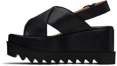 Tøj Stella McCartney Stella McCartney Elyse Platform Heeled Sandals Sort | 810527KP027, 2