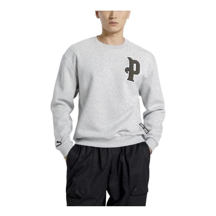Sweater Puma Varsity Logo Sweatshirt Grå | 534383-04, 0
