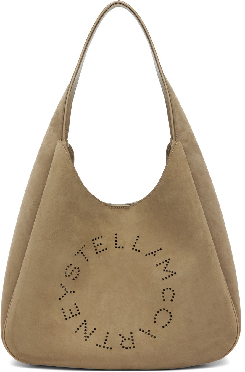 Mulepose Stella McCartney Stella McCartney Faux-Suede Logo Tote Beige | 7B0102WP0590