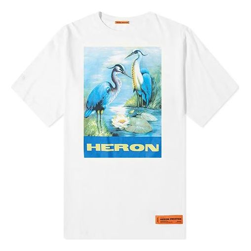 T-shirt HERON PRESTON Heron Preston Painting Graphic T-Shirt Hvid | HMAA001F197600010288