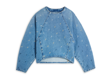Sweatshirt AXEL ARIGATO Daisy Script A Sweatshirt Blå | A2162001, 1