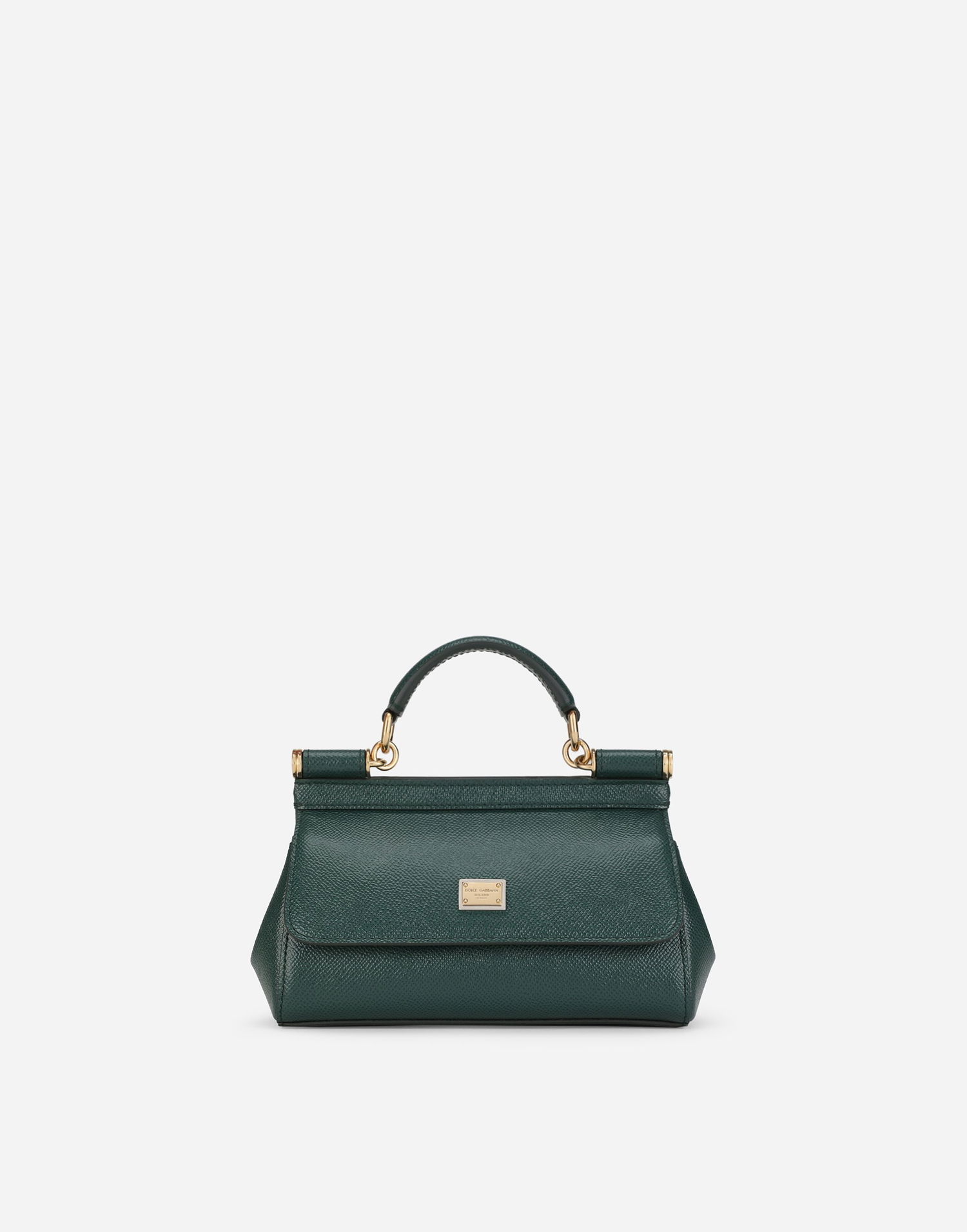 Håndtaske Dolce & Gabbana Dolce & Gabbana Mini Sicily Handbag Grøn | BB7116B100187399, 0
