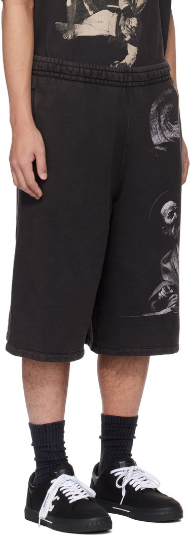 Shorts Off-White Gray S.Matthew Shorts Sort | OMCI016C99FLE0011077, 1