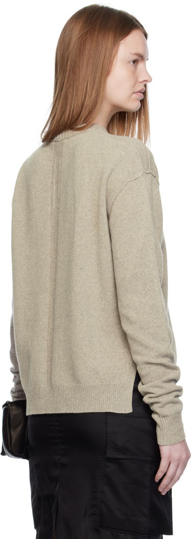 Sweater Rick Owens Rick Owens Concordians Round Neck Sweater Beige | RP02E4679 WSBR, 2