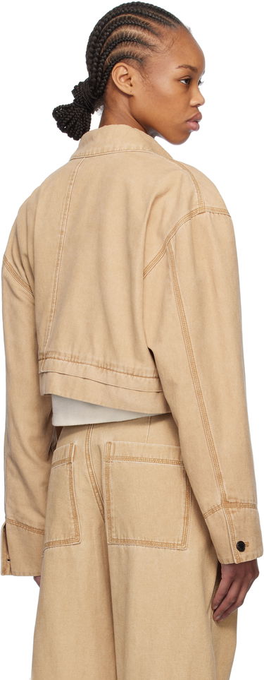 Jakke We11done We11done Cropped Work Jacket Beige | WD-JK0-25-055-W-BG, 2