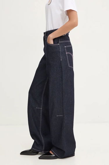 Jeans Fiorucci High Waist Wide Leg Jeans Blå | W01FPDJE181DN01DN06, 3