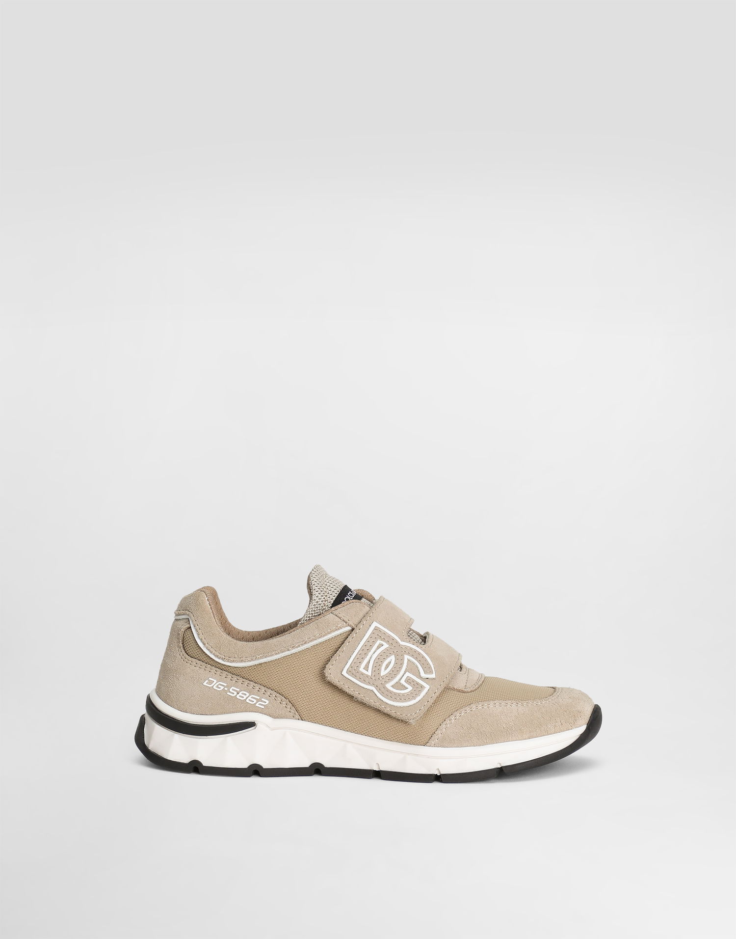 Tilbehør Dolce & Gabbana Dolce & Gabbana Dg Running Mesh And Split Leather Beige | DA5187AA9548B183, 0