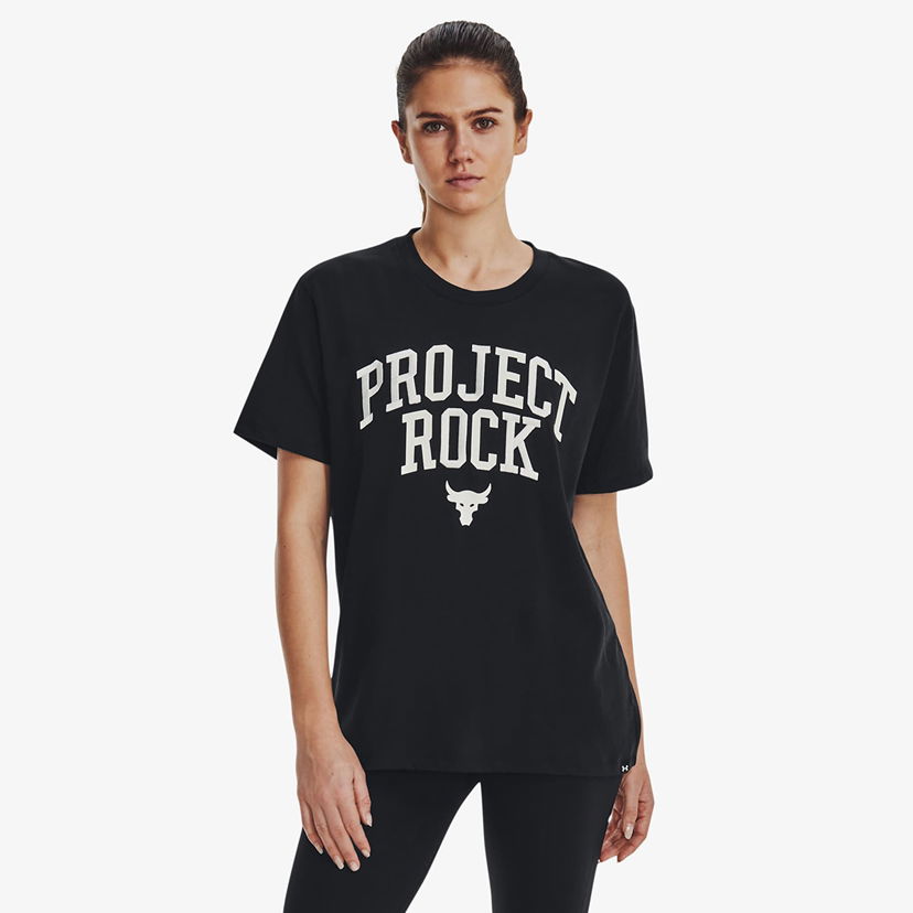 T-shirt Under Armour Project Rock Heavyweight Campus T-Shirt Sort | 1377449-001