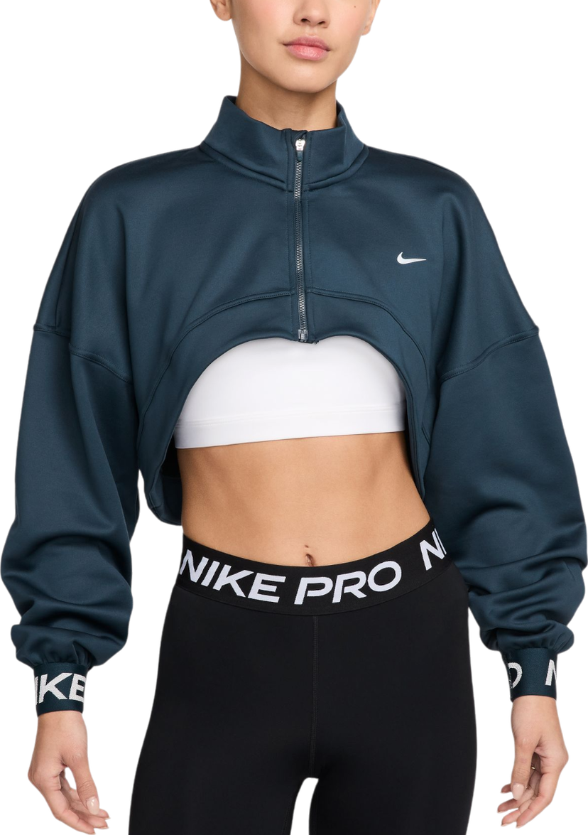 Sweatshirt Nike Cropped Fleece Sweatshirt Turkis | fv8097-478