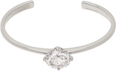 Armbånd Maison Margiela MM6 Maison Margiela Silver & White Enamel Logo Cuff Bracelet Metalisk | SM6UY0101 P8372, 0