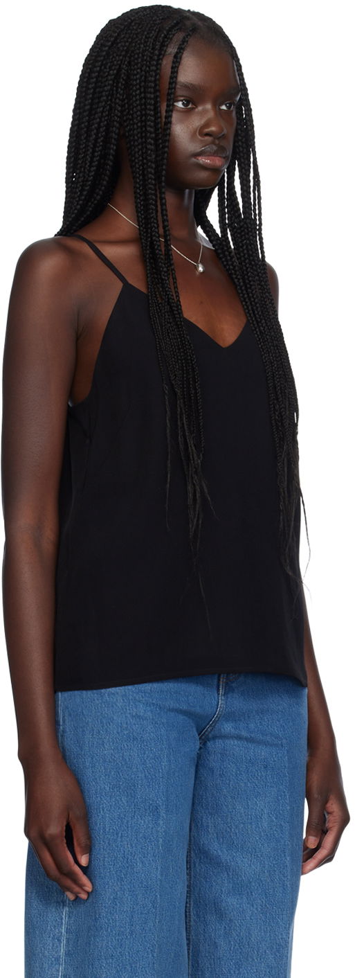 Tanktop TOTEME TOTEME V-Neck Camisole Sort | 243-WRT0334-FB0020, 1
