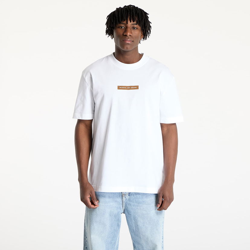T-shirt CALVIN KLEIN Calvin Klein Jeans NYC 2025 Tee Hvid | J30J327524 YAF