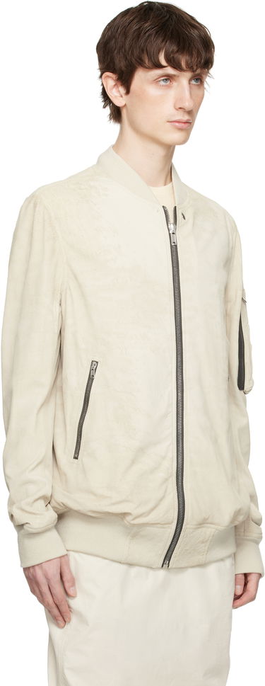 Bomberjakke Rick Owens Rick Owens Hollywood Classic Flight Leather Jacket Sort | RU01E5778 LBA, 4