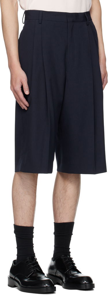 Shorts Dries Van Noten Dries Van Noten Wool Pleated Shorts Sort | 252-020935-2057, 4